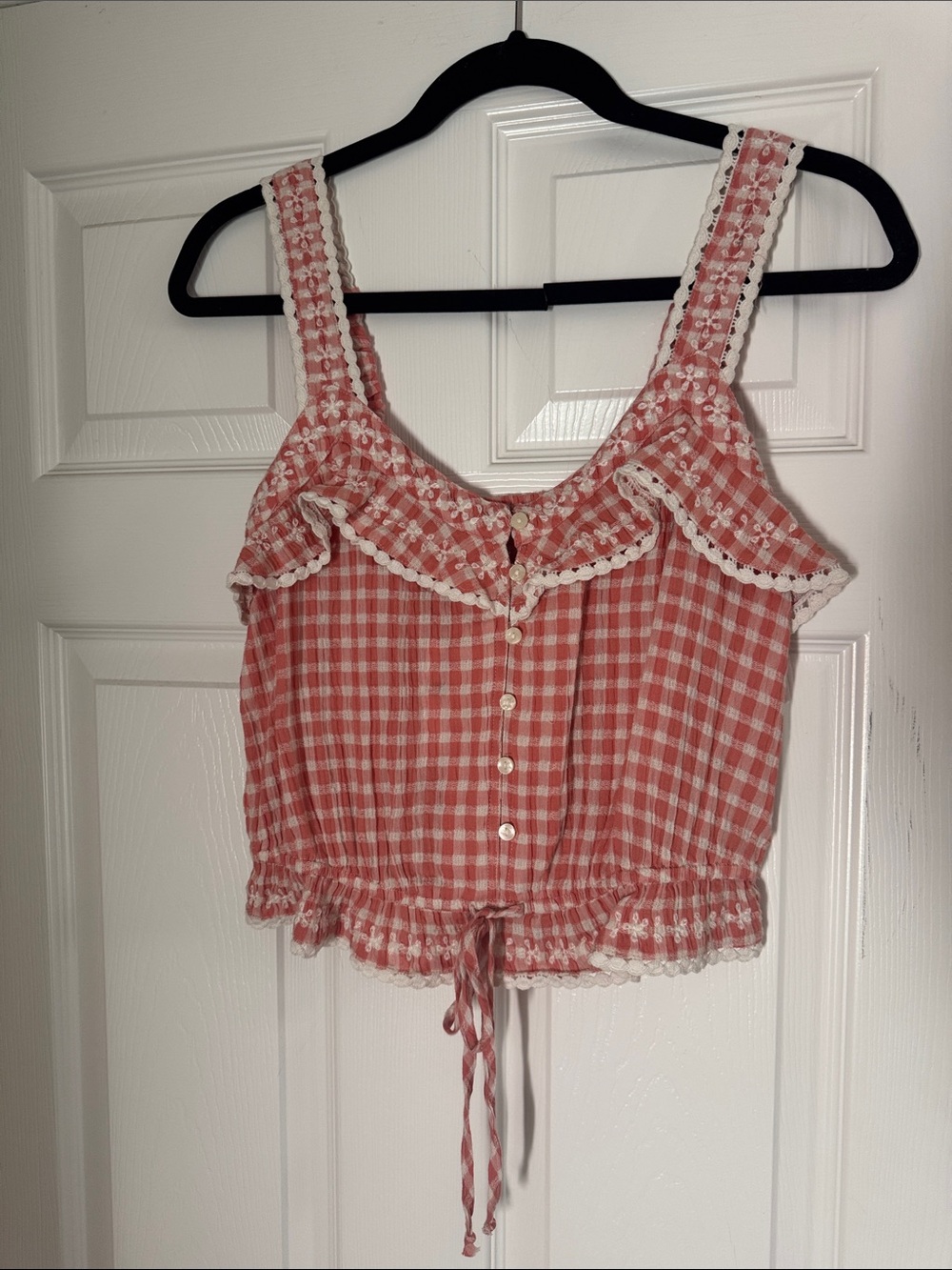 American Eagle v neck cinch cami